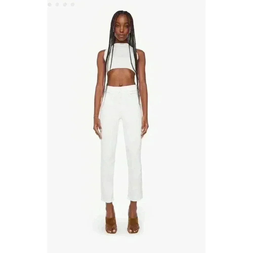 NWT Mother High Waisted Rider Ankle in Fairest Of Them All Straight Jeans 33